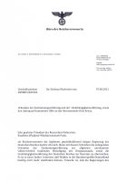 Einschreiben an Präsident Wladimir Putin