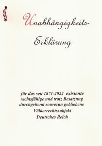 Unabhängigkeitserklärung
