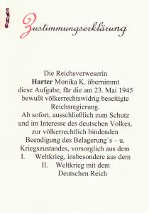 Zustimmungserklärung
